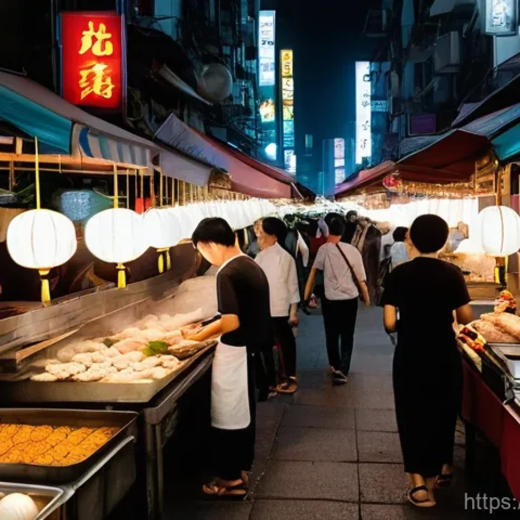 홍콩 주의사항 및 특이점 - **Prompt:** A bustling and vibrant night market scene in Hong Kong, capturing the essence of street ...