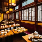 Home 14 홍콩 차문화 역사 - **Prompt 1: Bustling Hong Kong Yum Cha Experience**
"A vibrant and bustling scene inside a tradi...