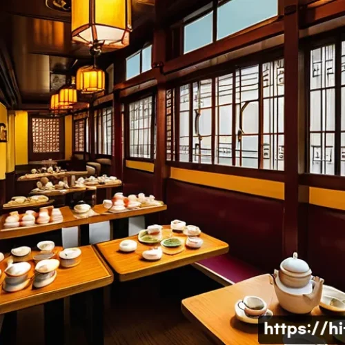 Home 8 홍콩 차문화 역사 - **Prompt 1: Bustling Hong Kong Yum Cha Experience**
"A vibrant and bustling scene inside a tradi...